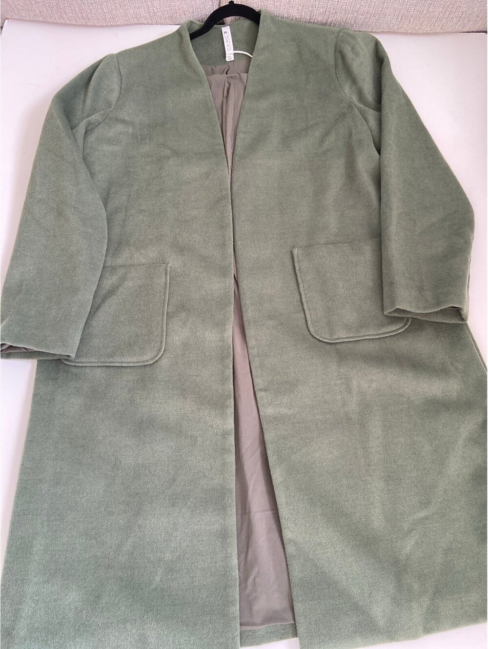 Mural NWOT army Green Open Front Long Winter Coat Size XXL